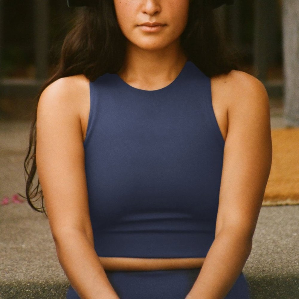 Dylan Bra/Crop Top Midnight Blue Large